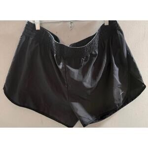 Crane Running Shorts Womens XL Black Dri Fit Quick Dry Drawstring Elastic Waist